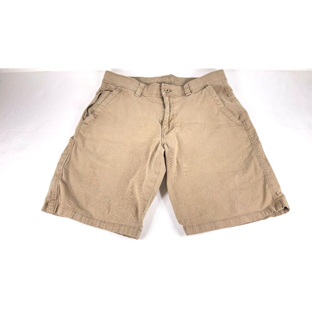 Weatherproof Shorts Khaki Hidden Zipper Side Pocket Cargo Size 32
